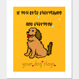 Giftideas with dog and saying Posters and Art